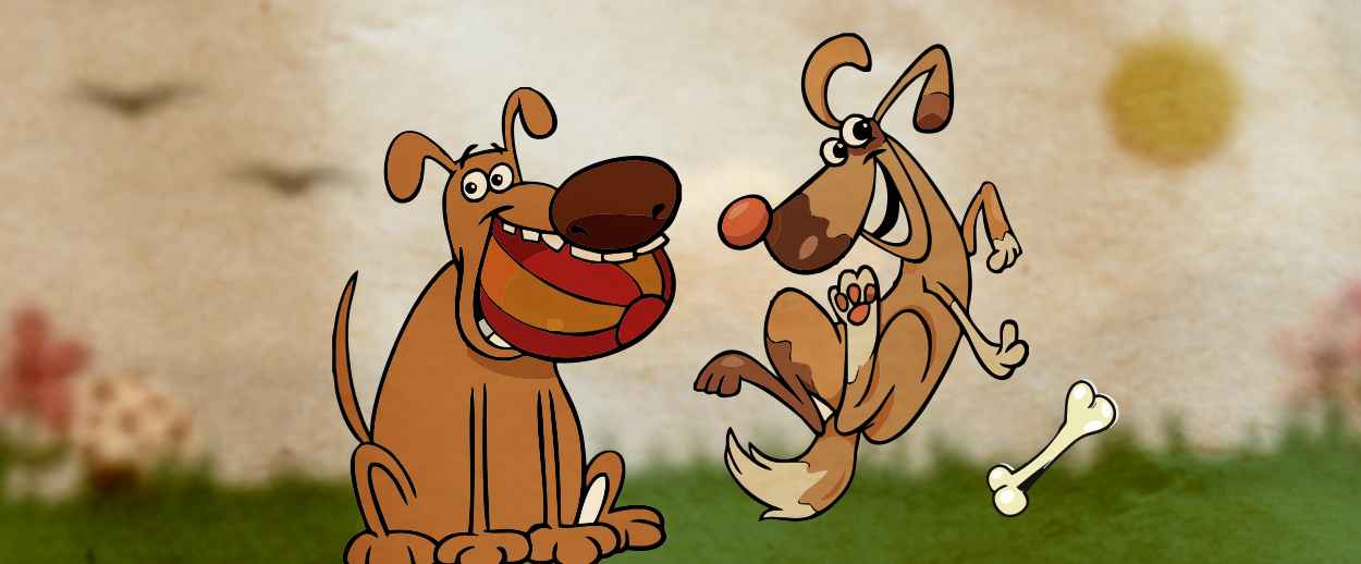 Baco y Chiripa perros amigos