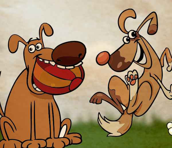 Baco y Chiripa perros amigos