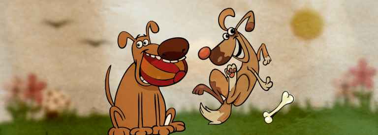 Baco y Chiripa perros amigos
