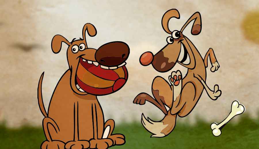 Baco y Chiripa perros amigos