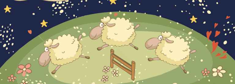 Contando ovejitas para dormir pronto