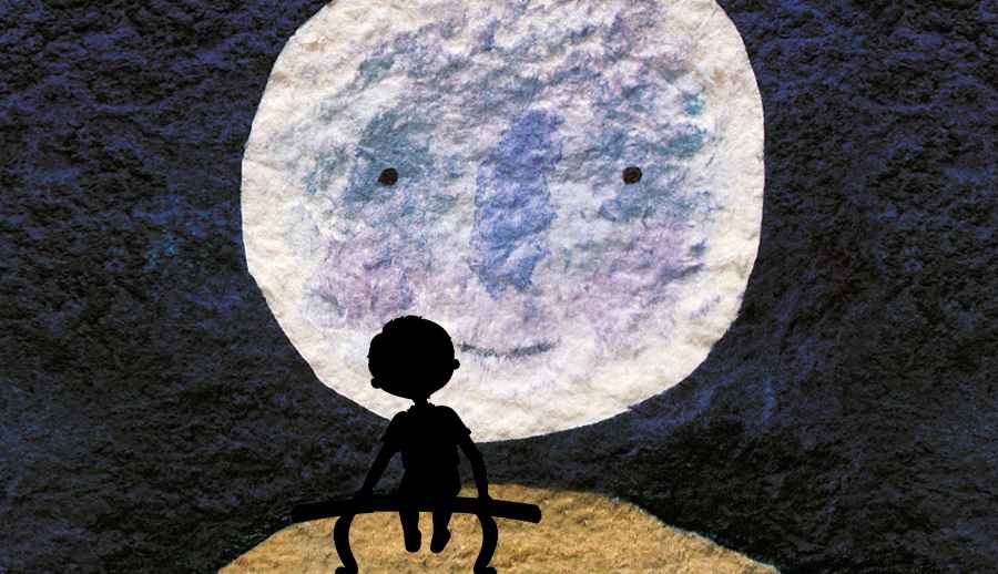 Luna ¿en qué piensas? esta noche muy oscura