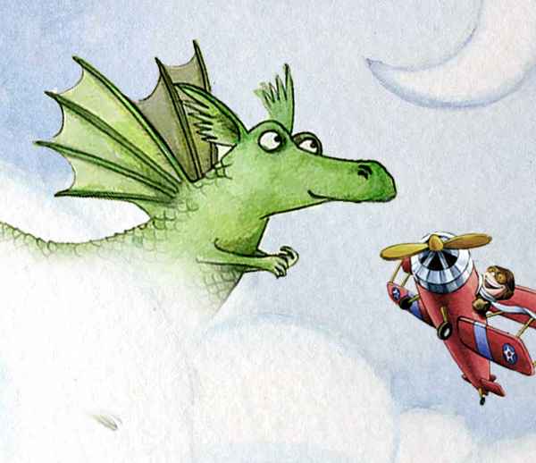 El dragon de las nubes que vuela alto
