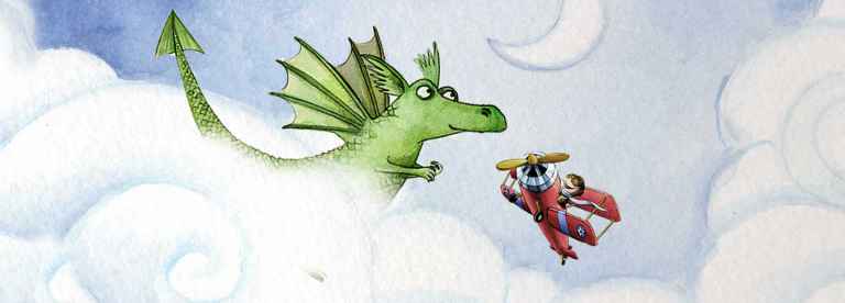 El dragon de las nubes que vuela alto
